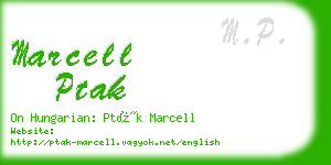 marcell ptak business card